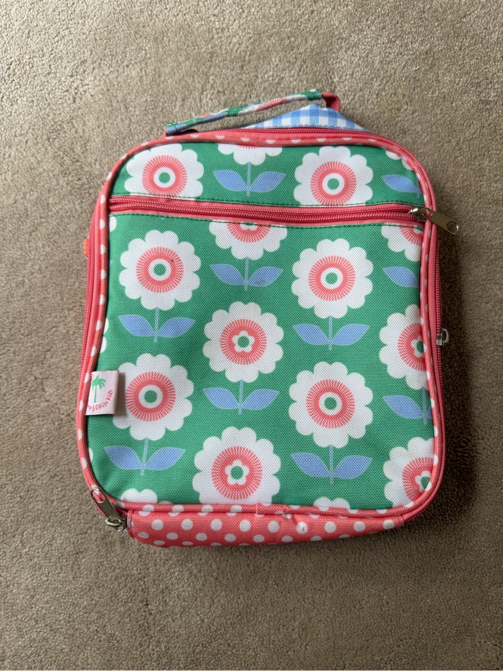 Shrimp & Grits Floral insulated Lunch Bag